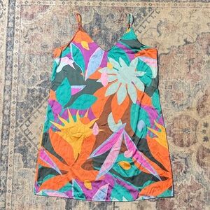 Stars Above Multicolor Abstract Slip Dress